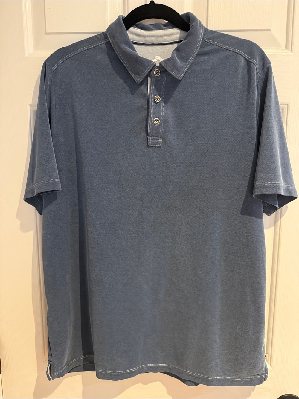 Tommy Bahama Slate Blue Short-Sleeve Polo